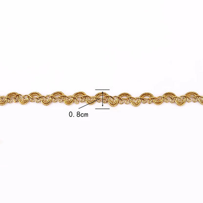 2yards Gold and Silver Lace High Quality Clothing Sofa Curtain Home Textile DIY Sewing Accessories Trims Ribbon Lace