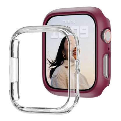 Cover for Apple Watch Case 45mm 41mm 44mm 40mm 42mm 38mm 46 49 mm Accessories PC Protector bumper iWatch Series 8 7 SE 6 5 4 