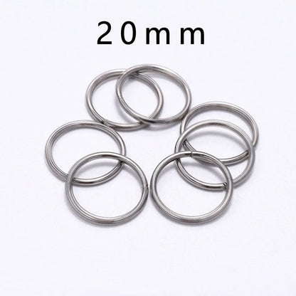 30-200Pcs 3-25mm Stainless Steel Split Ring Open Single Loops Jump Rings Connectors for DIY Jewelry Making Findings Accessori