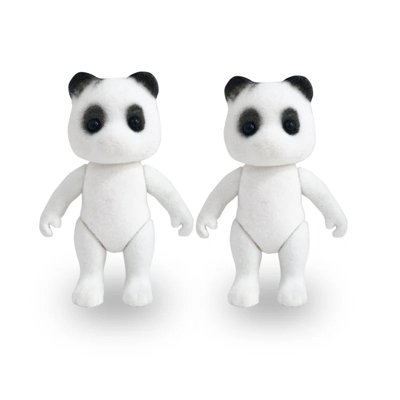 Dress Dollhouse Accessories 1:12 Forest Animal Family Clothes Fashion Daily Wear Casual Outfits Vest Shirt Skirt Pants for Do