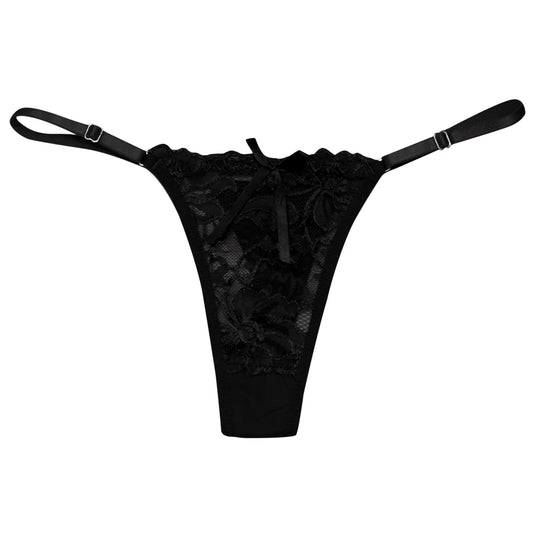 Ladies Lace Sexy Panties Embroidered Bandage Underwear Women Transparent Breathable Thongs Bowknot Sexy Lingerie трусы женски