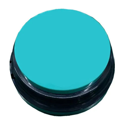 Pet Button Color Voice Recording Button, Dog Buttons for Communication Pet Training Buzzer, 30 Second Record - Lake Blue