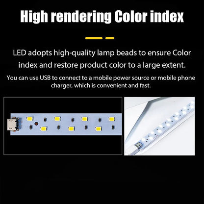 Mini Folding Photobox Photography LED Light Room Photo Studio Light Tent Box With 6 Colors Backdrops Photobox For DSLR Camera