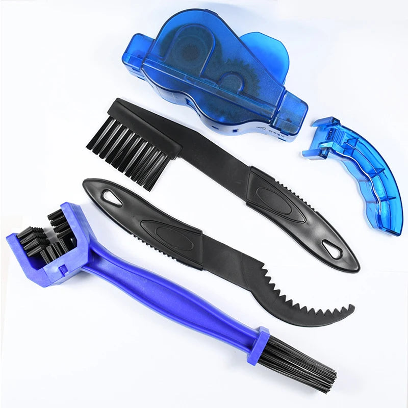 Portable Bicycle Chain Cleaner Bike Brushes Scrubber Wash Tool Mountain Cycling Cleaning Kit Outdoor Accessory - Cleaner Set 