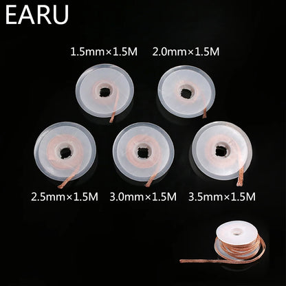 Desoldering Braid Solder Remover Wick Wire 1mm-2.5mm-4mm 1.5M 3M Welding Tin Sucker Cable Lead Cord Flux Repair Tool AN