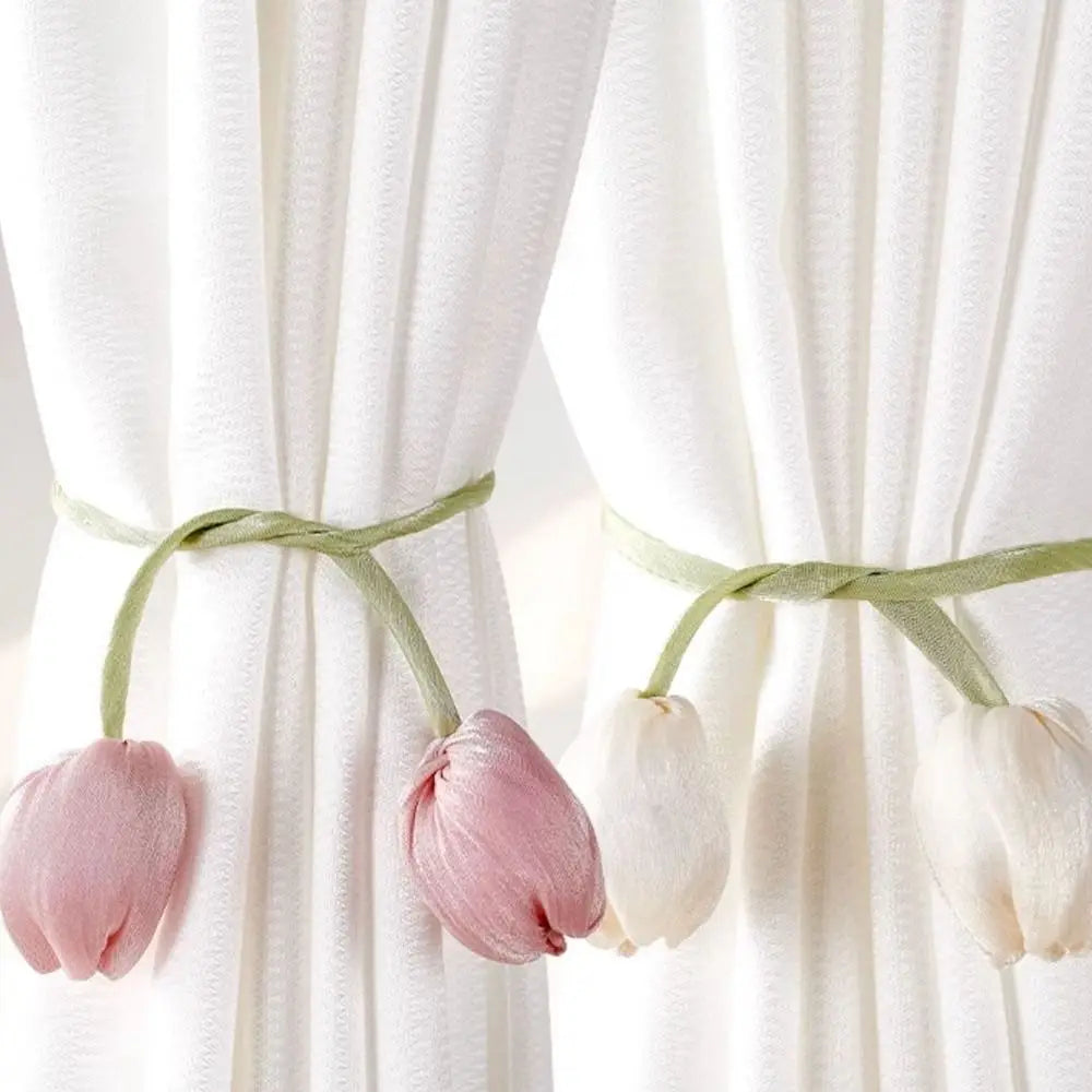 Creative Fashion Tulip Curtain Straps Adjustable Elegant Curtain Tieback Beautifully Curtains Tie Rope Homestay