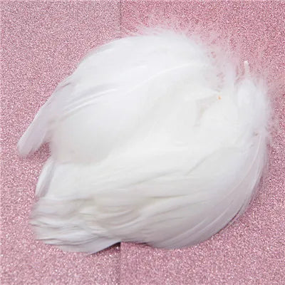 Natural Goose Feathers Plumes 4-15cm Colourful Swan Feather Plume for Home Decoration Craft DIY Party Jewelry Decoration 3Siz
