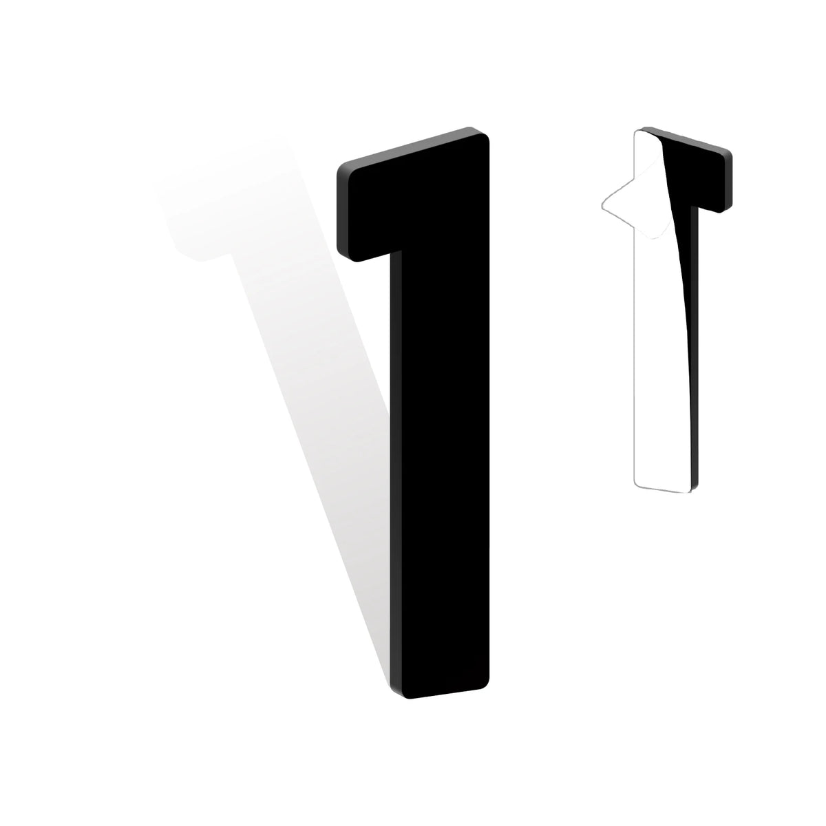 Self Adhesive House Numbers 3-12in 5mm Solid Acrylic Letters Modern Address Sign for Door Mailbox Office Hotel Apartment Deco