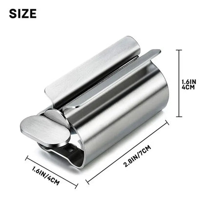 1pc Stainless Steel Wringer Roller Rotate Dispenser for Ointments Cosmetics Bathroom Accessories Toothpaste Squeezer Tube Rol
