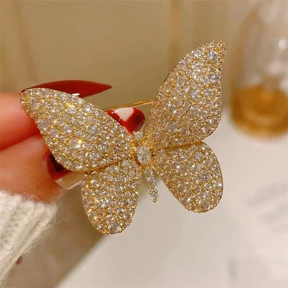 Small Cute Little Girl In Black Dress Nurse Brooches Rhinestone Crystal Brooch Pin Drop Oil Corsage Clothing Coat Jewelry - X