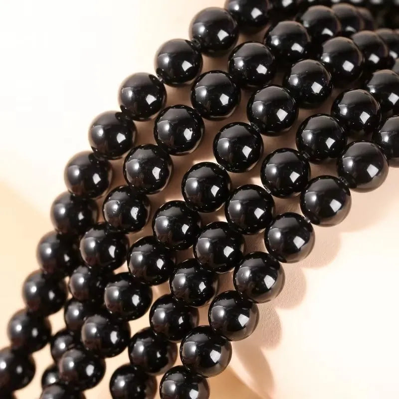 Natural Stone Golden Obsidian Bead Irisation Round Loose Spacer 4 6 8 10 12mm For Jewelry Making Diy Bracelet Necklace Access