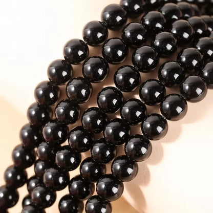Natural Stone Golden Obsidian Bead Irisation Round Loose Spacer 4 6 8 10 12mm For Jewelry Making Diy Bracelet Necklace Access