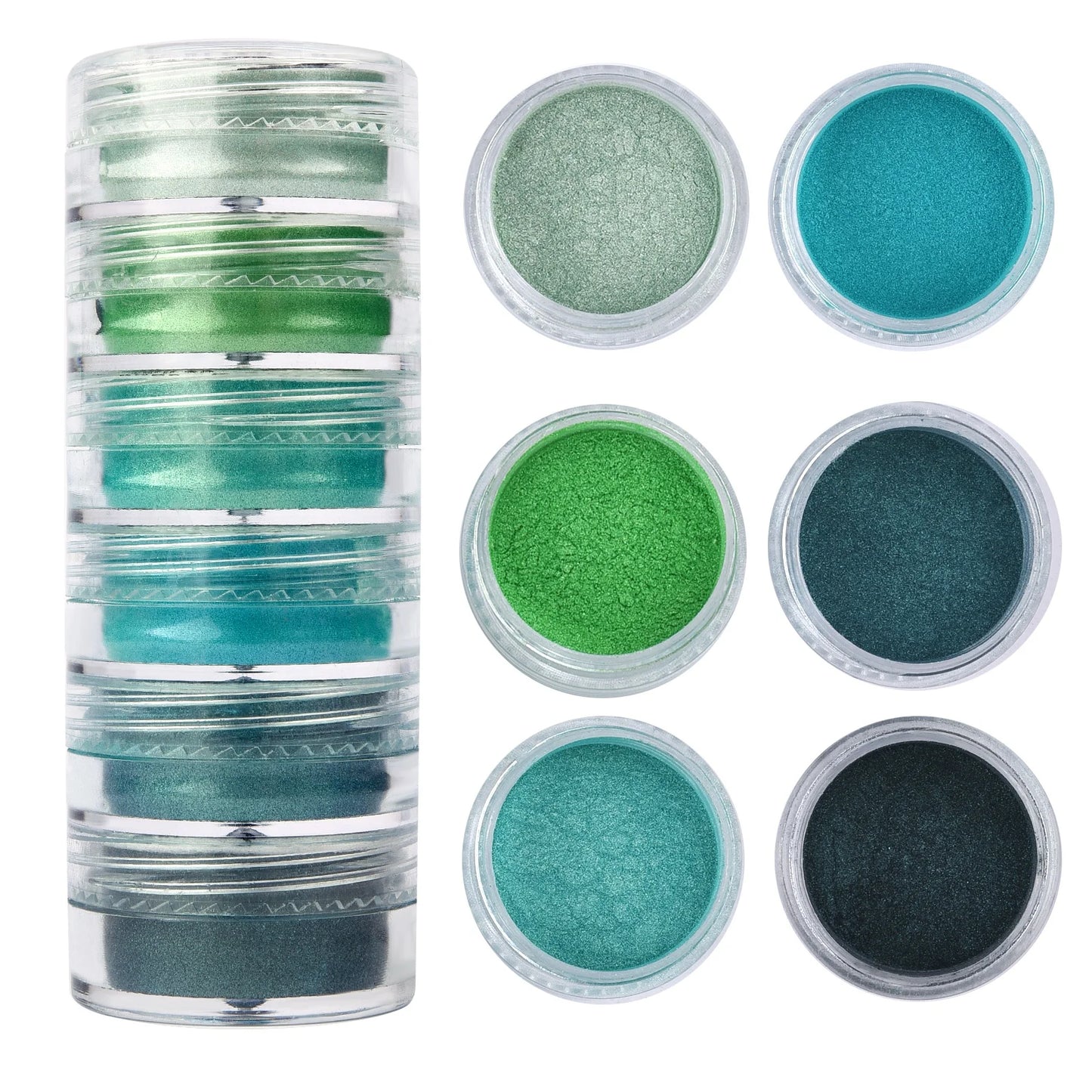 6 Colors/Set Pearl Powder Pigment DIY Epoxy Resin Mold Colorant Dye Mineral Powder Epoxy Resin Dye Pearl Pigment Glitter Craf