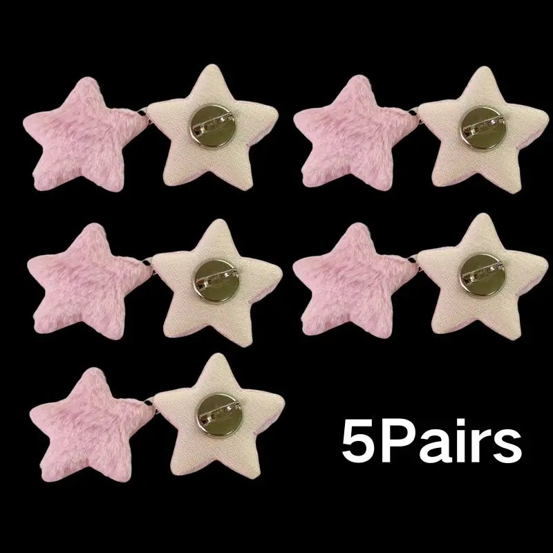 5/1Pairs Small Angel Wings Brooch Japanese Plush Angel Wings Brooch Badge Sweet Pin Doll Cosplay Y2K Fluffy Angel Wing Bag De