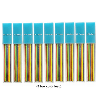 2.0 mm Mechanical Pencils Set 2B Automatic Student Pencils with Sharpener Color Pencil Leads School Pens Kawaii Cute Statione