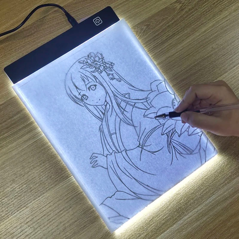 Led Drawing Copy Pad 3 Level Dimmable Board Table Animation Painting Educational Toys Gift Adjustable Light Notepad For Child