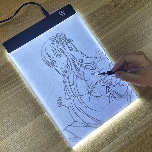 Led Drawing Copy Pad 3 Level Dimmable Board Table Animation Painting Educational Toys Gift Adjustable Light Notepad For Child