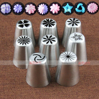 2/3/5/7/12 Pcs/Set Icing Piping Nozzles Set Russian Round Tips Fondant Cake Cream Decorating Pastry Tools