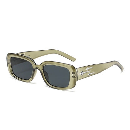 Retro Y2K Style Small Square Sunglasses Women Kitten Eye Sunglasses Fashion Colorful Mirror Goggles Men Punk Sports Suns Glas