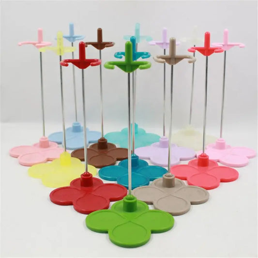 5 Pcs Plastic Embroidery Hoop Set Adjustable Ring Frame For Cross Stitch DIY Crafts
