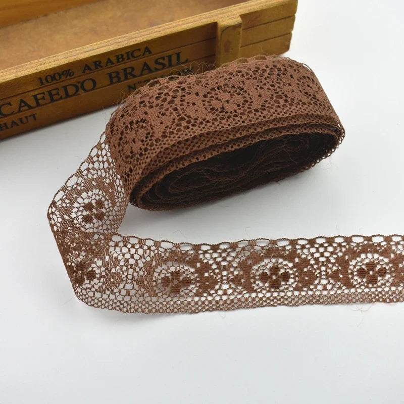 Lace Trim, 10 Yards High Quality Lace Tape, 40MM Wide Embroidered Trim for Sewing, DIY Crafts, Scrapbooking Projects, Gift Wr
