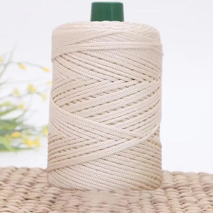 Summer Crochet Yarn Ice Rope 3mm Thread For Hand Knitting Bag Sun Hats Shoes Woven DIY Hook Cushion Silk Medium Thick About 2