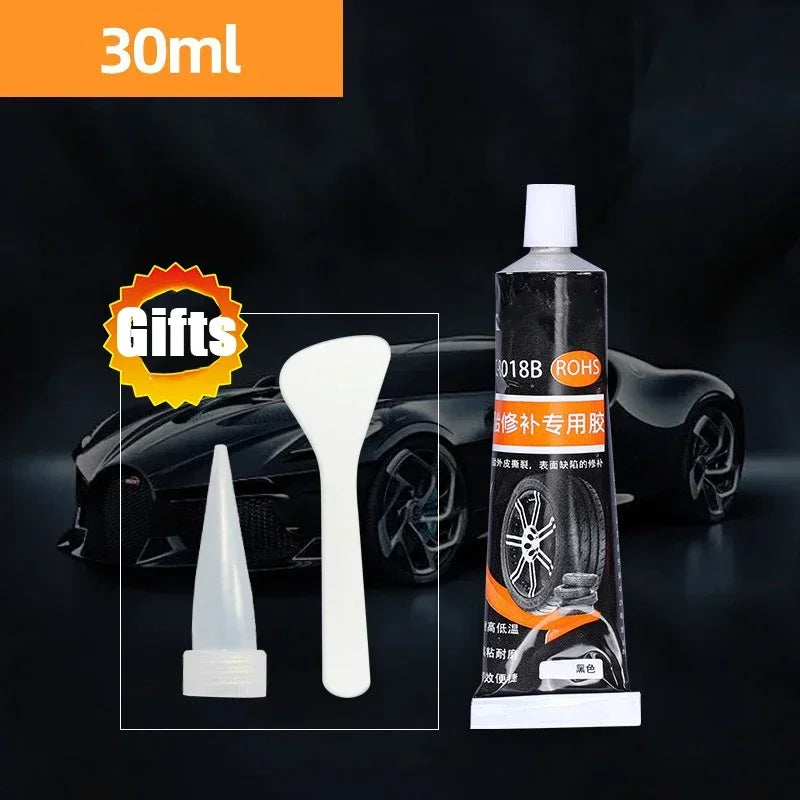 30/50ml Waterproof High Temperature Resistant Tyre Repair Liquid Black Strong Rubber Glues Adhesive Glue Car Repairs Tools - 