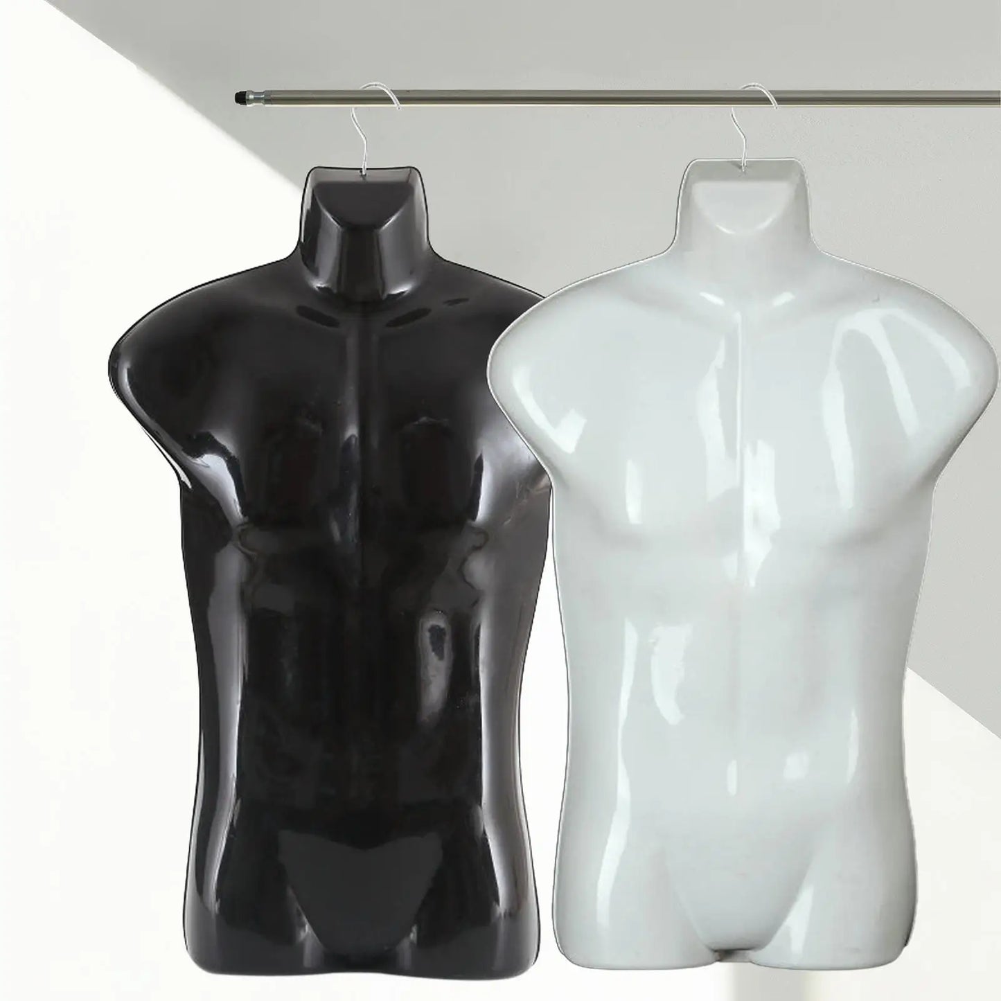 Male Mannequin Hanger Fashion Body Manikin for Garment Vendors Market Commercial