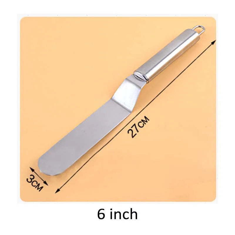 Stainless Steel Baking & Pastry Tools Portable Cream Spatula Cake Butter Kitchen Pastry Cake Decoration Tools Kitchen Gadgets