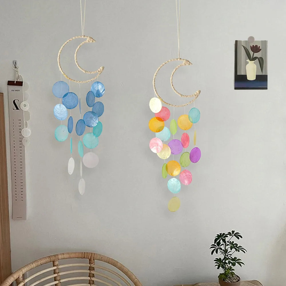 INS Home Decor Natural Shell Dream Wind Chimes Bohemian Dream Catchers Kids Room Nursery Decoration Special New Year Gifts