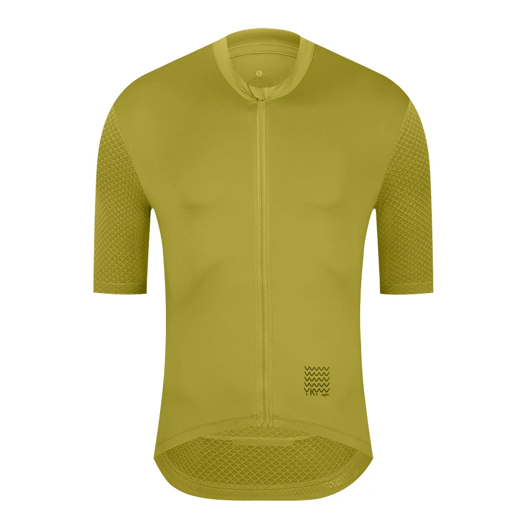 YKYWBIKE Men's Classic Cycling Jersey Summer Bicycle Pro Team Short Sleeve Shirt Cycling Maillot Road Bike Breathable Clothin
