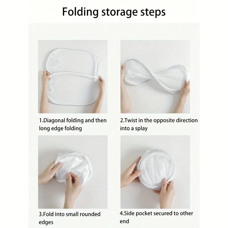 Collapsible Pop-up Mesh Laundry Basket Portable Clothes Hamper for Easy Washing and Storage of Dirty Clothes Socks Toys Sundr