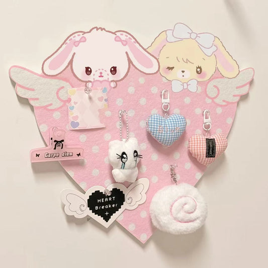 New Cute Cartoon Bunny Felt Decoration Cork Board Wall Photo Message Board Wall Punch-free No Damage The Wall Room Decoration