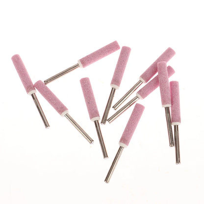 10Pcs Chainsaw Sharpener Grinding Stone File 4/4.8/5.5/6mm Chains Saw Sharpening Set Polishing Metals Chainsaw Sharpener Ston