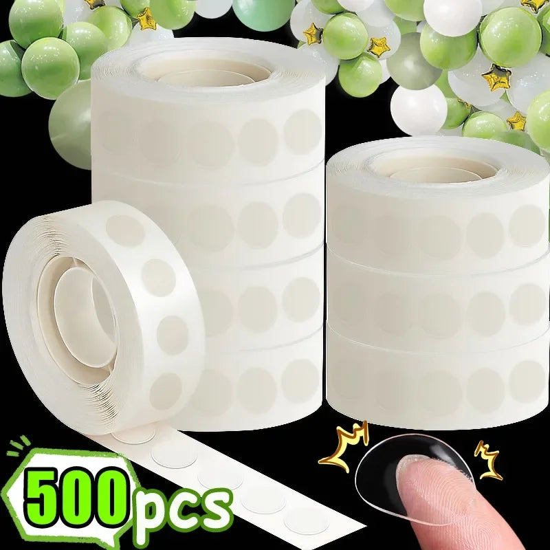 Double Sided Clear Sticky Point Tape Balloon Glue Dot Adhesive Birthday Wedding Party Balloons Glue Sticker Photoes Stand Arc