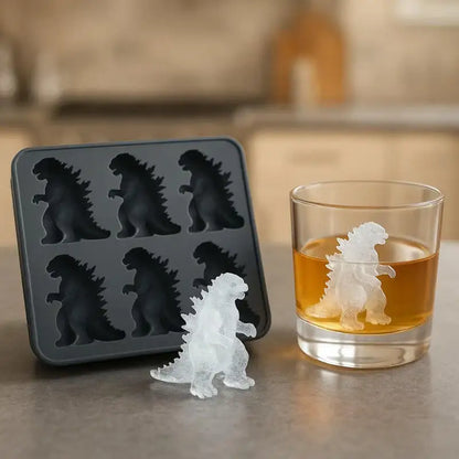 6 Grid Monster Ice Mold Large Silicone Ice Cube Molds Makes Ice Dragon DIY Ice Maker Ice Cube Tray Household Ice Lattice Whis