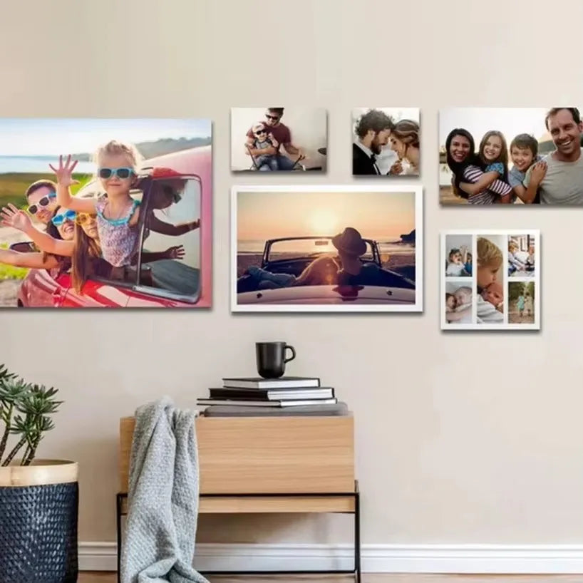 Custom Canvas Printing Personalized Photo Suitable for Family Life Pets Scenery Couple Weddings Home Decor Poster Gifts