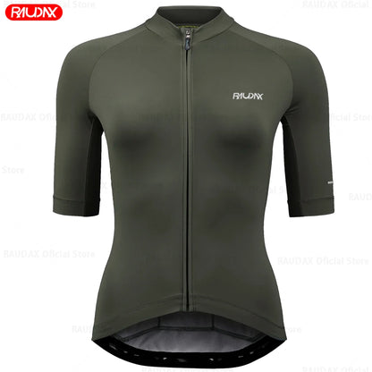 2026 Raudax Cycling Jersey 11 colors Cycling Racing Tops Short Sleeve Cyclist Clothes Shirt Maillot Women Bicycle Bike Wear