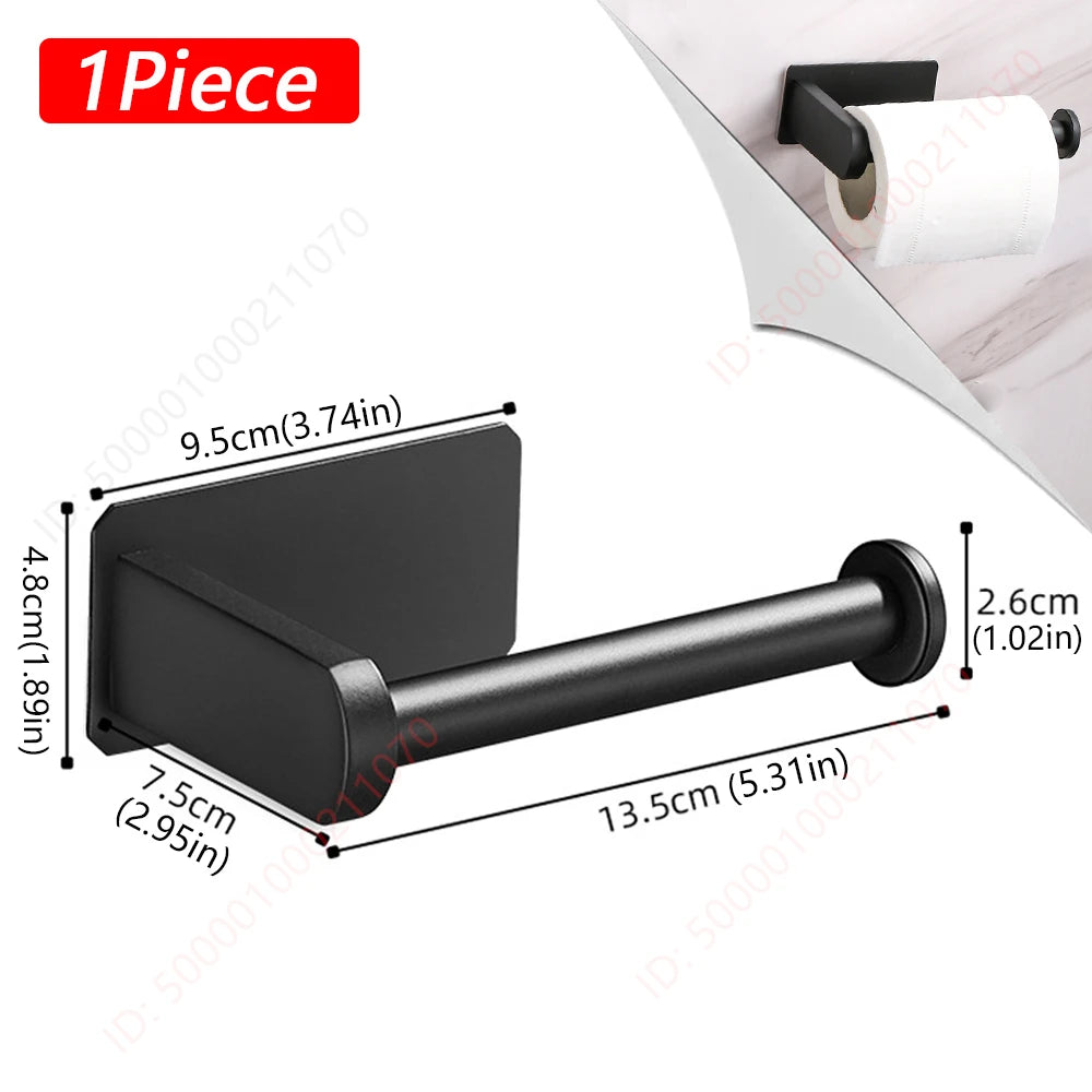 1~2PCS Toilet Paper Rack Bathroom Paper Towel Holder Adhesive Absorbent Paper Dispenser WC Kitchen Hardware Storage Accessori