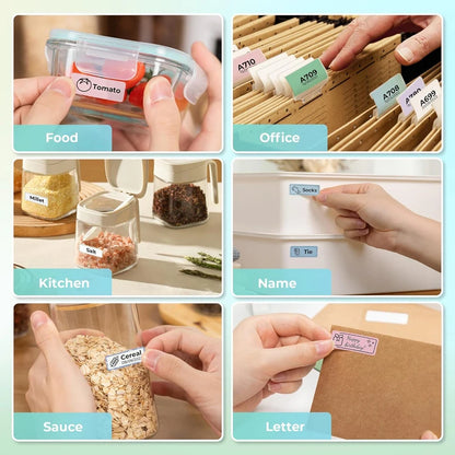 Marklife P15 Label Stickers Thermal Label Tape Paper For Mini Thermal Printer Self-adhesive Paper Roll For D30 P12 Q30 Printe