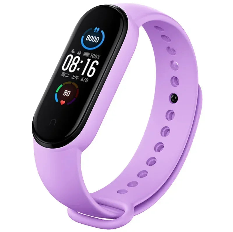 Watch Strap For Xiaomi Mi Band 7 6 5 4 3 Wristband Silicone Bracelet Wrist Straps MiBand 3/4 band5 band6 Smartwatch Accessori