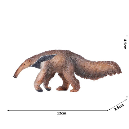 Simulation Wild Animal Model Wolf Monkey Fox Pangolin Squirrel Chinchilla Donkey Sloth Realistic Animal Figures Toys For Kids