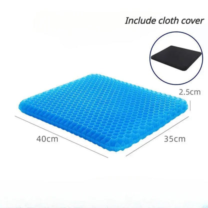 Gel Seat Cushion Double Thick Egg Gel Summer Cushion for Pressure Relief Breathable Chair Pad Car Seat Office Chair Soft Cush