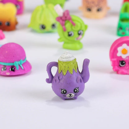 No Repeat 5/10pcs Shopping Season With Miniature Furniture Fruit Vegetable Dolls Pretend Play Action Figures Toys