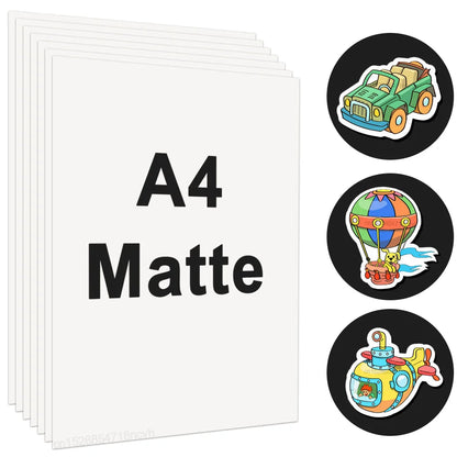 100% Transparent Printable Vinyl Sticker Paper A4 Vinyl Printing Paper for Inkjet Printer DIY Label Sticker Self Adhesive Pap