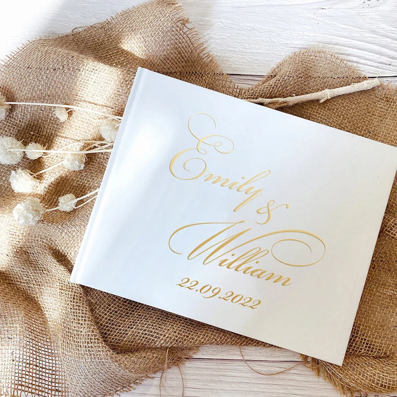 Custom Wedding Guestbook Personalized Guest Book Sign Engagement Photo Album Book Unique Wedding Guestbook Wedding Keepsake G