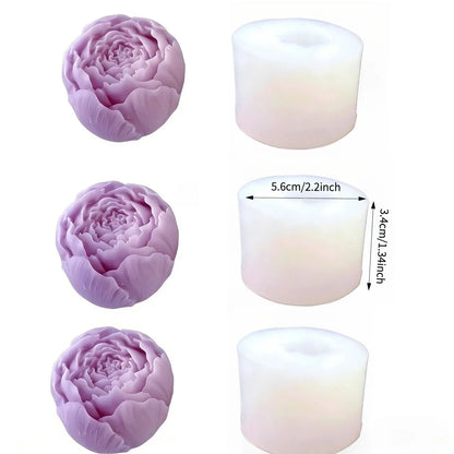 Lotus Flower Silicone Mold，For resin crafting - Suitable for candles、DIYCrafts、Valentine's Day、Mother's Day、Christmas Decorat