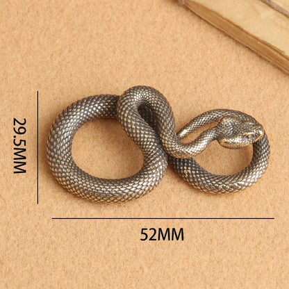 Home Decoration, Retro Copper Snake Ornament, Antique Animal Figurines, Unique Desk Decor, Vintage Home Accessories, Miniatur