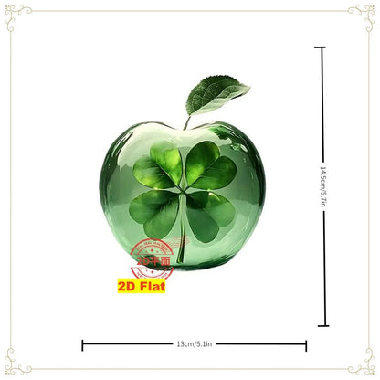 2D Acrylic Apple Landscape Desktop Decoration Ornament Home Living Room Entrance Tabletop Decoration Office Table Ornament - 