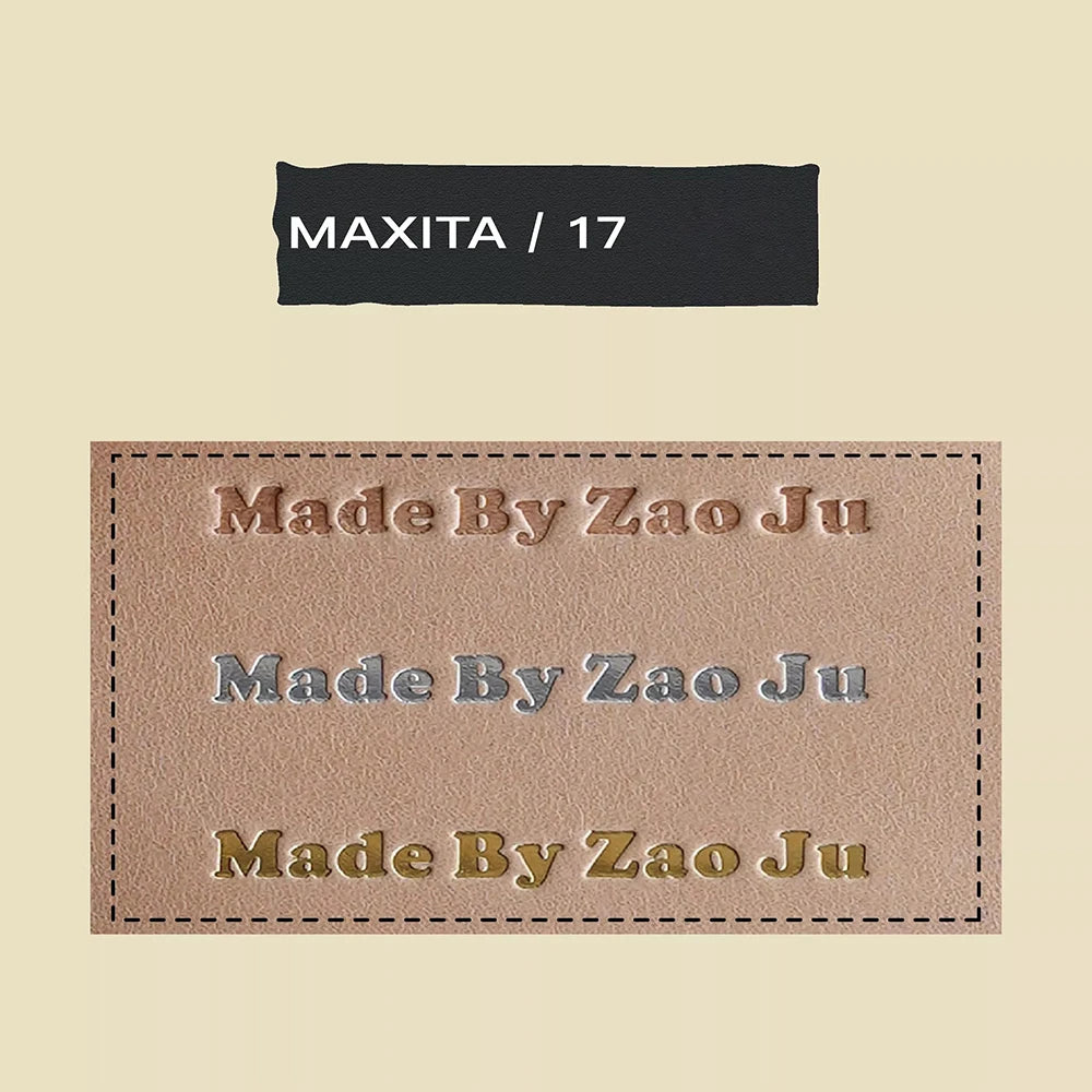 MAXITA Movable Type Hot Foil Stamping Kit | English Brass Type Set for Leather Craft, Packaging, and DIY Embossing 306Pcs - F